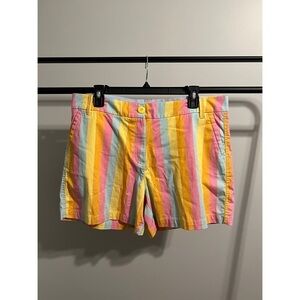 Crown & Ivy Caroline Short in Multi-Colored Stripe Size 14